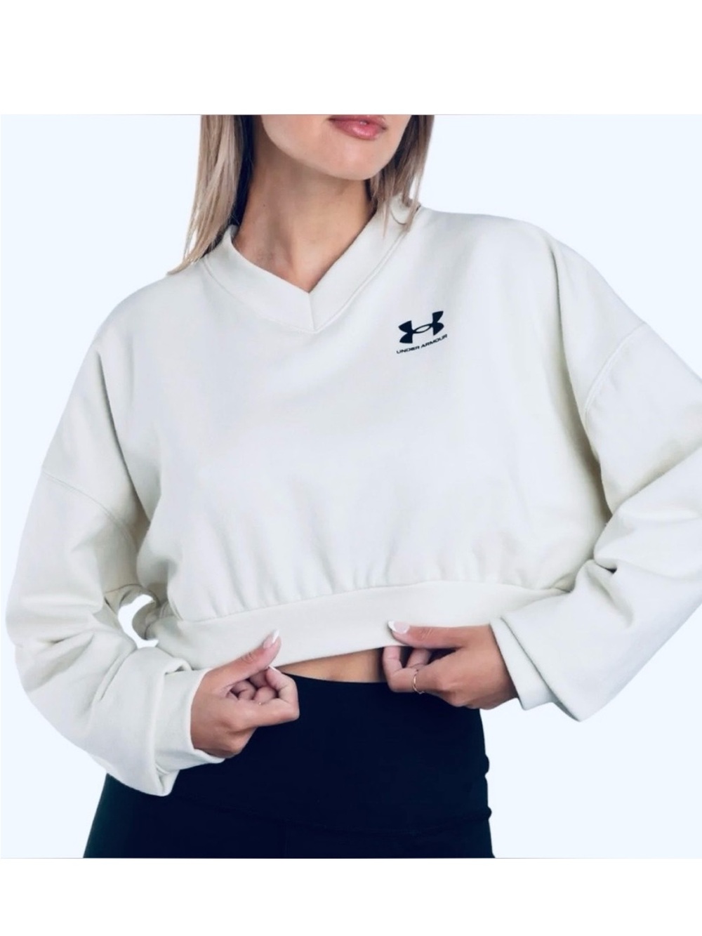 Under Armour Women's V-Neck White Sweater